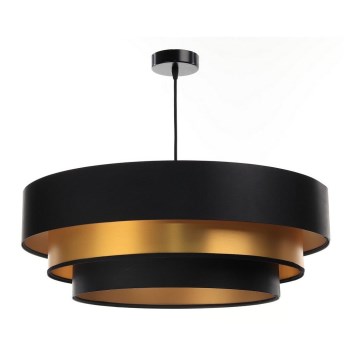 Candelabro suspenso TRINITI 1xE27/60W/230V preto/dourado