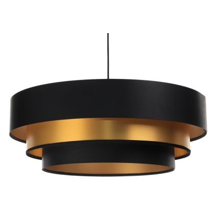 Candelabro suspenso TRINITI 1xE27/60W/230V preto/dourado