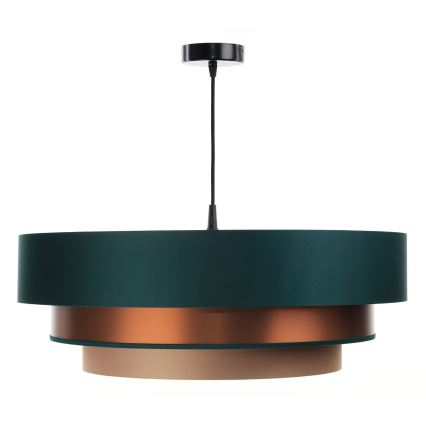 Candelabro suspenso TRINITI 1xE27/60W/230V verde/cobre