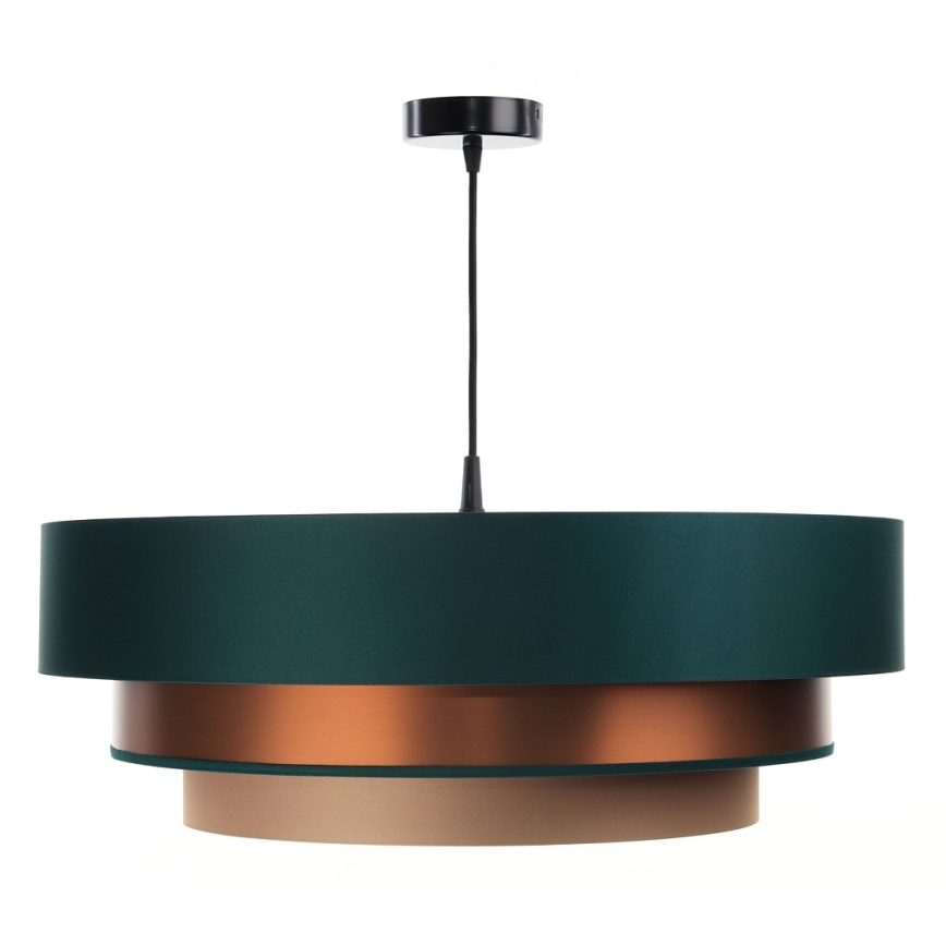 Candelabro suspenso TRINITI 1xE27/60W/230V verde/cobre