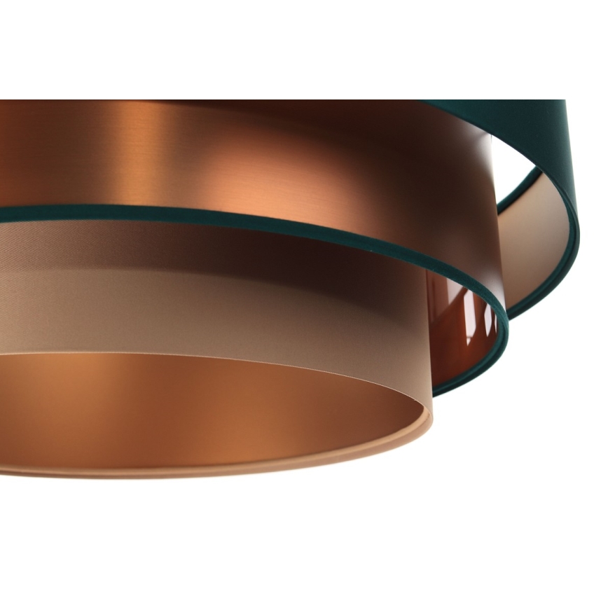 Candelabro suspenso TRINITI 1xE27/60W/230V verde/cobre