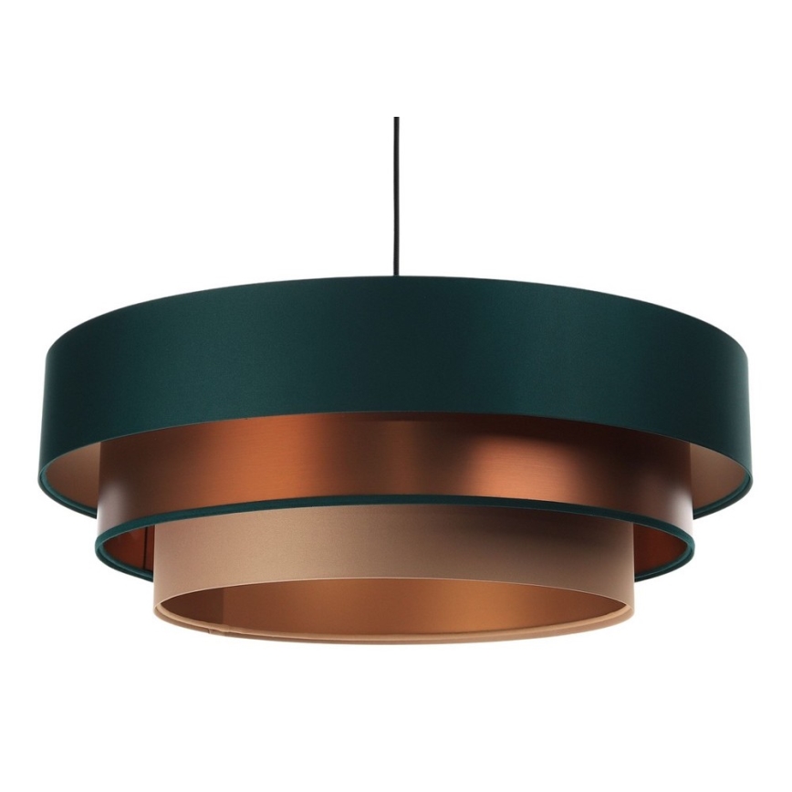 Candelabro suspenso TRINITI 1xE27/60W/230V verde/cobre