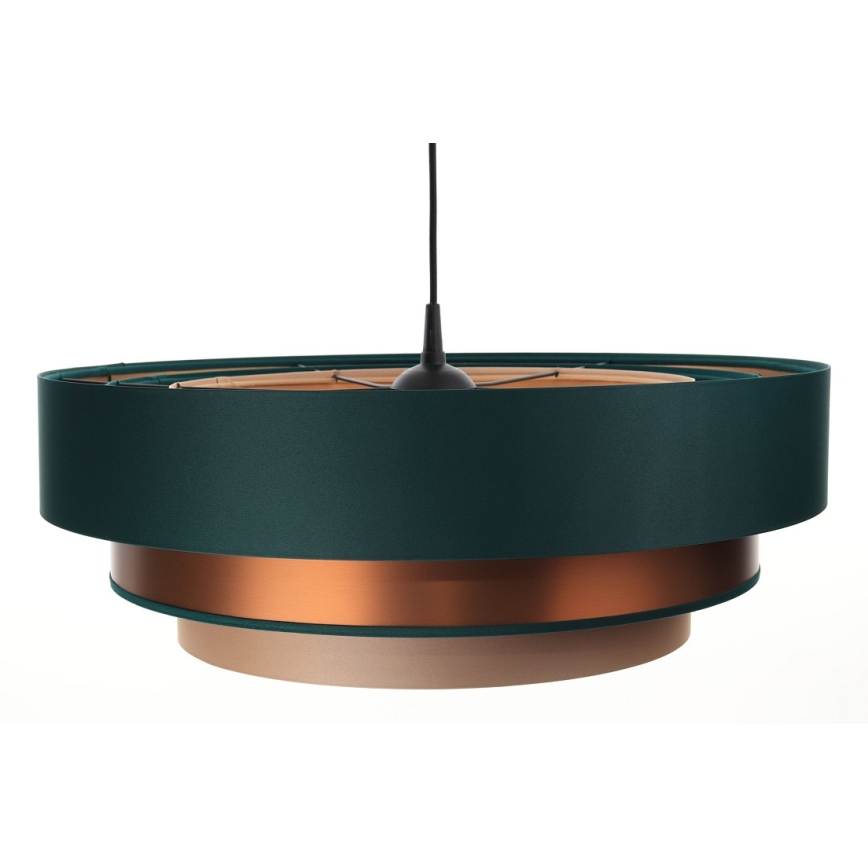 Candelabro suspenso TRINITI 1xE27/60W/230V verde/cobre