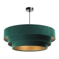 Candelabro suspenso TRINITI 1xE27/60W/230V verde/dourado