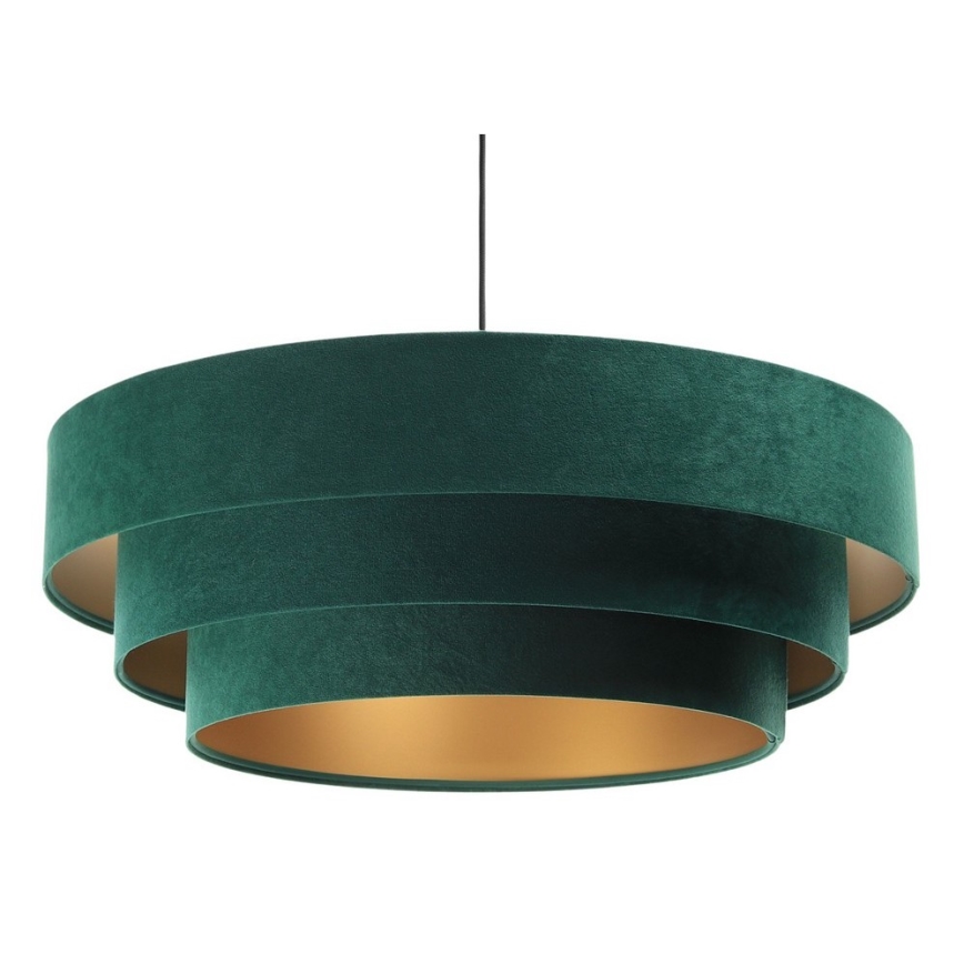 Candelabro suspenso TRINITI 1xE27/60W/230V verde/dourado