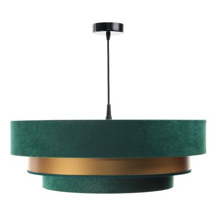 Candelabro suspenso TRINITI 1xE27/60W/230V verde/dourado