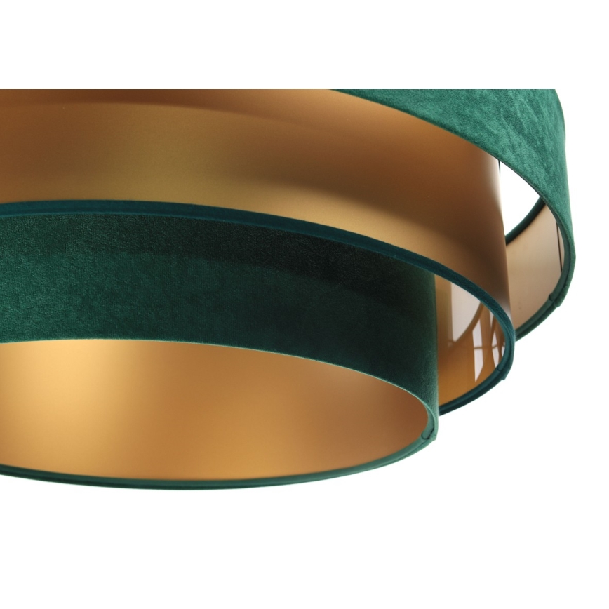 Candelabro suspenso TRINITI 1xE27/60W/230V verde/dourado