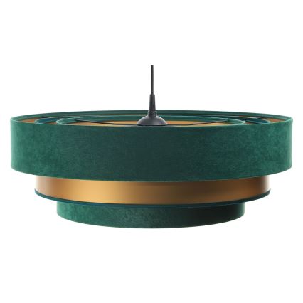 Candelabro suspenso TRINITI 1xE27/60W/230V verde/dourado