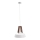 Candelabro suspenso TRIXI 1xE27/60W/230V branco/castanho