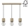 Candelabro suspenso TRONGO ROUND 3xE27/60W/230V carvalho - certificado por FSC