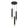 Candelabro suspenso TUBA 3xE27/15W/230V preto