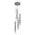 Candelabro suspenso TUBA 4xE27/15W/230V cinzento