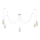 Candelabro suspenso TUBE LONG 5xE27/10W/230V branco