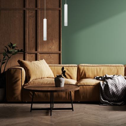 Candelabro suspenso TUBI 1xGU10/8W/230V branco