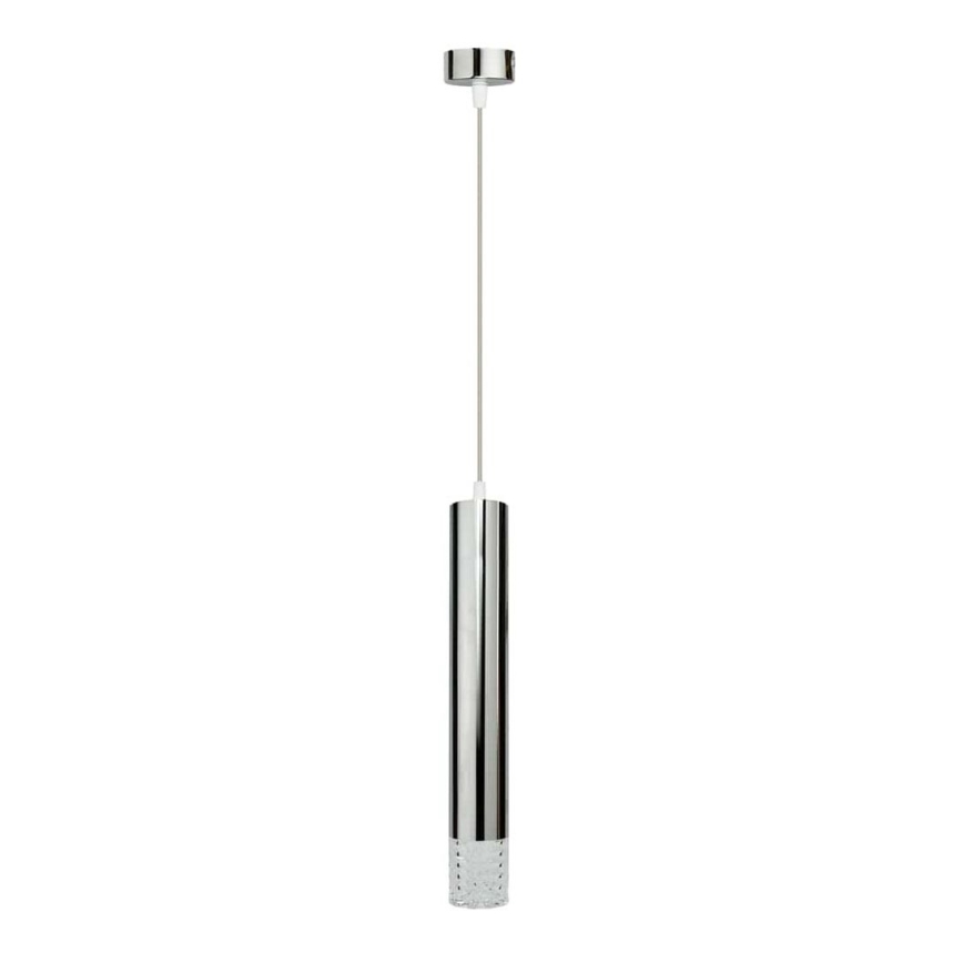 Candelabro suspenso TUBI 1xGU10/8W/230V cromado brilhante
