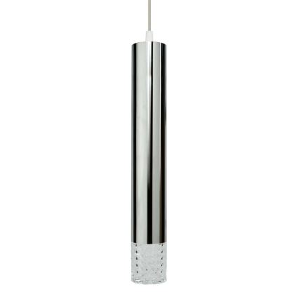 Candelabro suspenso TUBI 1xGU10/8W/230V cromado brilhante