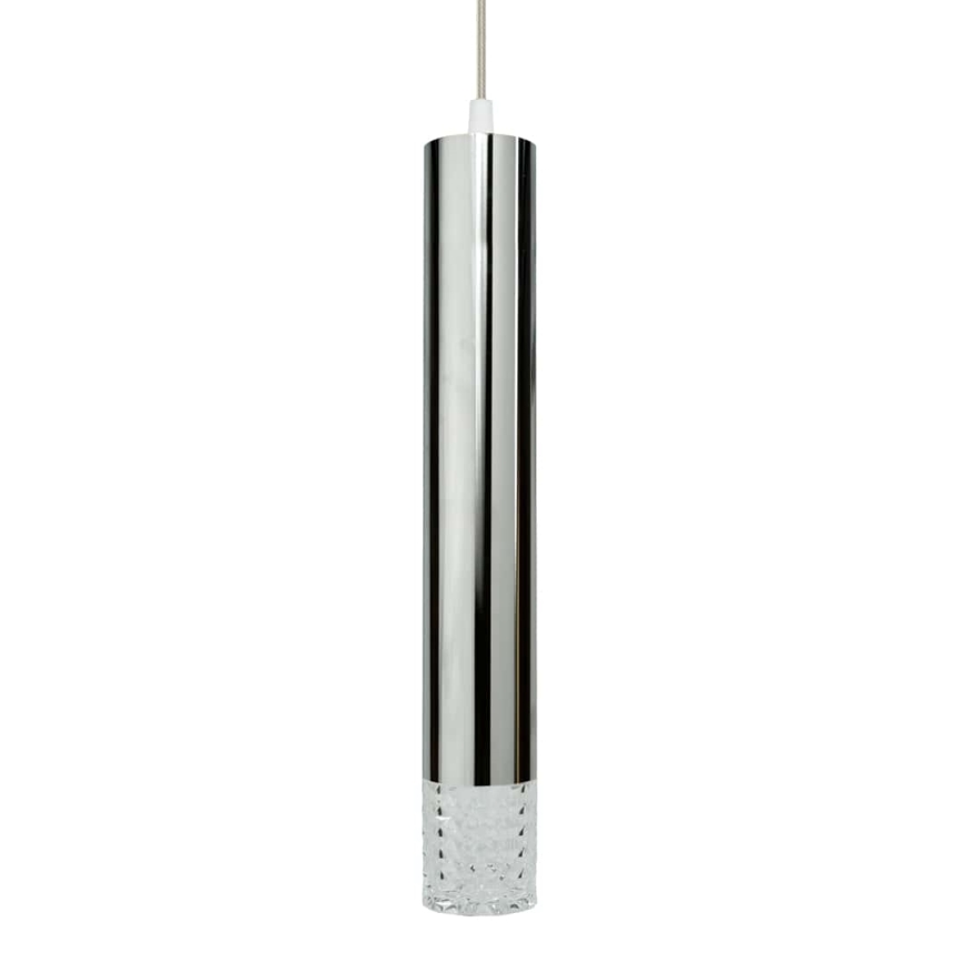 Candelabro suspenso TUBI 1xGU10/8W/230V cromado brilhante