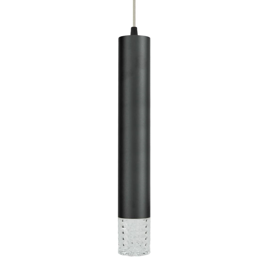 Candelabro suspenso TUBI 1xGU10/8W/230V preto