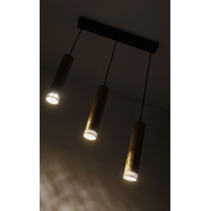 Candelabro suspenso TUBO 3xGU10/25W/230V