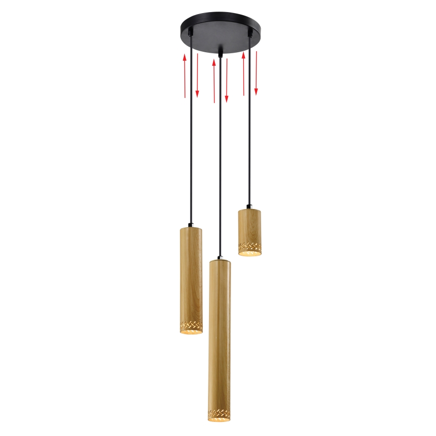 Candelabro suspenso TUBO 3xGU10/25W/230V