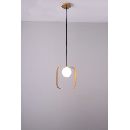 Candelabro suspenso TULA 1xG9/28W/230V angular dourado