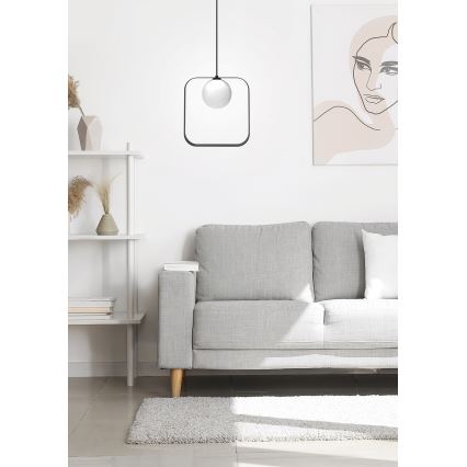 Candelabro suspenso TULA 1xG9/28W/230V angular preto