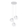 Candelabro suspenso TULOS 3xE27/60W/230V branco