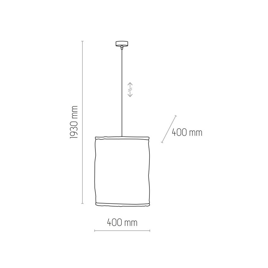 Candelabro suspenso TULUM 1xE27/15W/230V