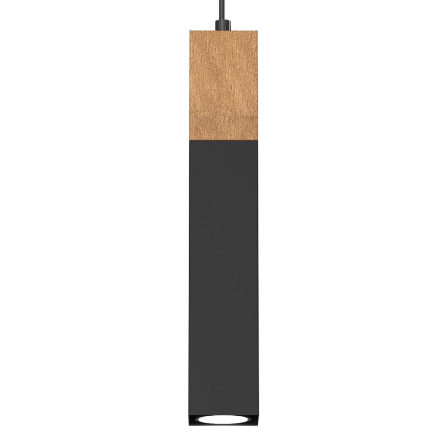 Candelabro suspenso TULUM 3xGU10/60W/230V preto