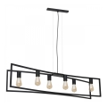 Candelabro suspenso TUNJA 6xE27/60W/230V preto
