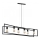 Candelabro suspenso TUNJA 6xE27/60W/230V preto