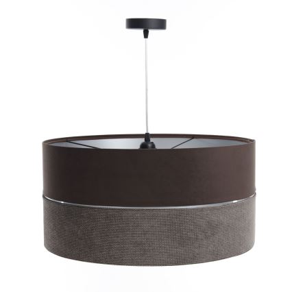 Candelabro suspenso TWIST 1xE27/60W/230V castanho/prateado
