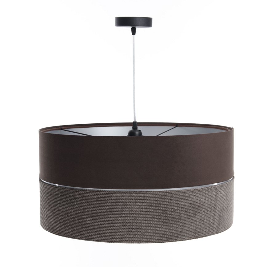 Candelabro suspenso TWIST 1xE27/60W/230V castanho/prateado