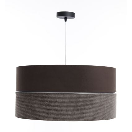 Candelabro suspenso TWIST 1xE27/60W/230V castanho/prateado