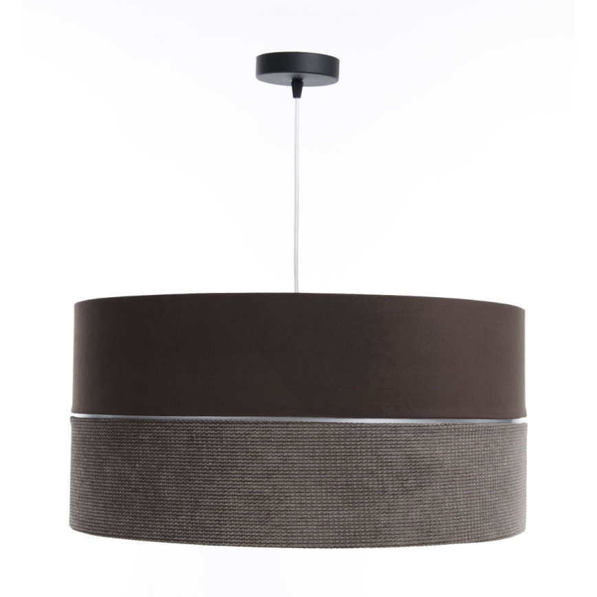 Candelabro suspenso TWIST 1xE27/60W/230V castanho/prateado