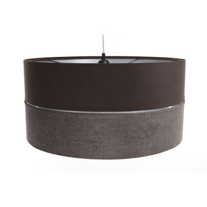 Candelabro suspenso TWIST 1xE27/60W/230V castanho/prateado