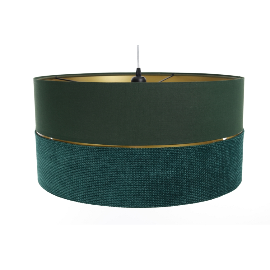 Candelabro suspenso TWIST 1xE27/60W/230V verde/dourada