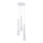 Candelabro suspenso TWISTER 3xE27/60W/230V diâmetro 28 cm branco