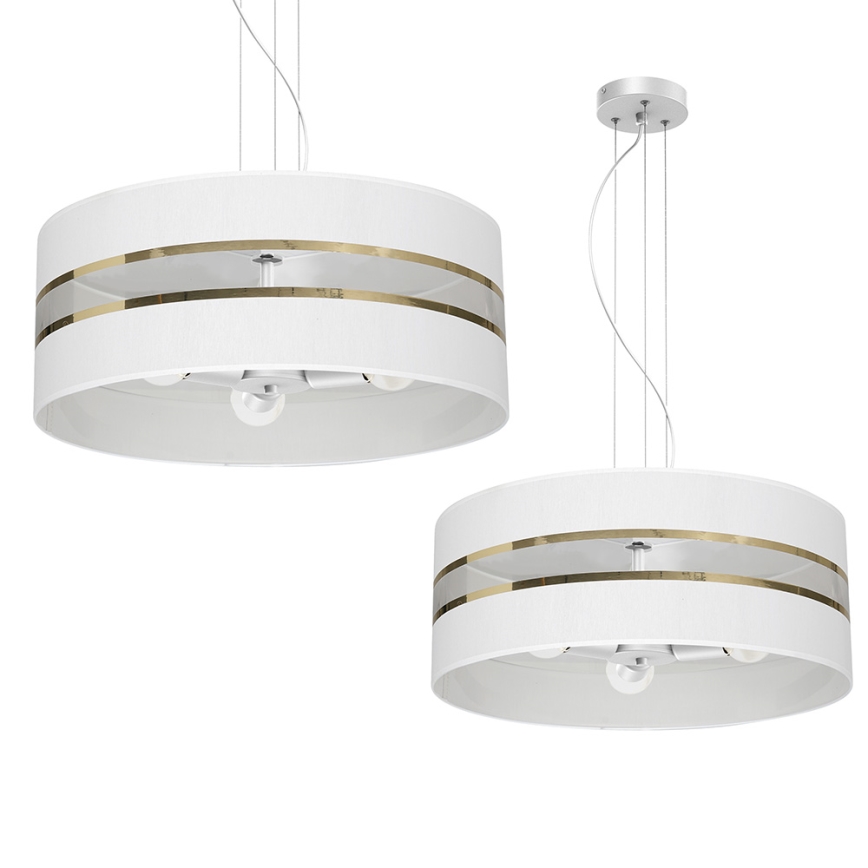 Candelabro suspenso ULTIMO 3xE27/60W/230V branco