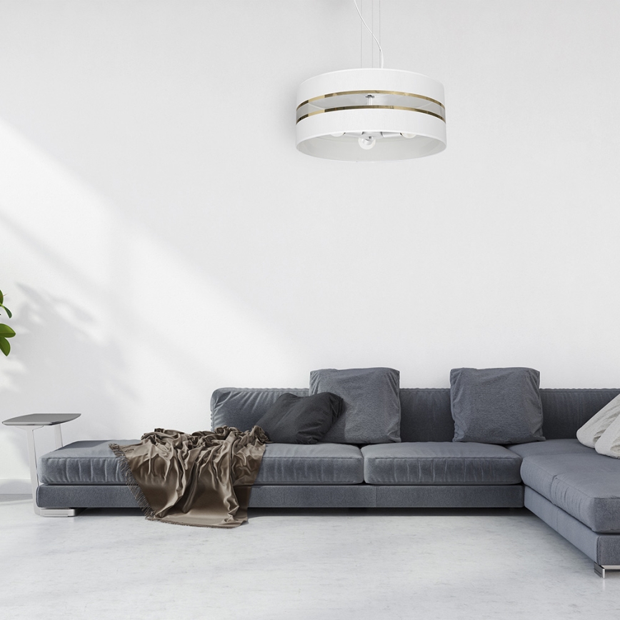 Candelabro suspenso ULTIMO 3xE27/60W/230V branco