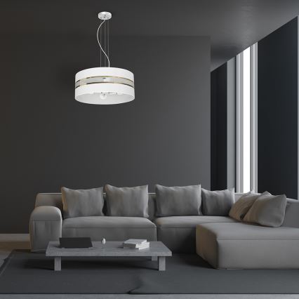 Candelabro suspenso ULTIMO 3xE27/60W/230V branco