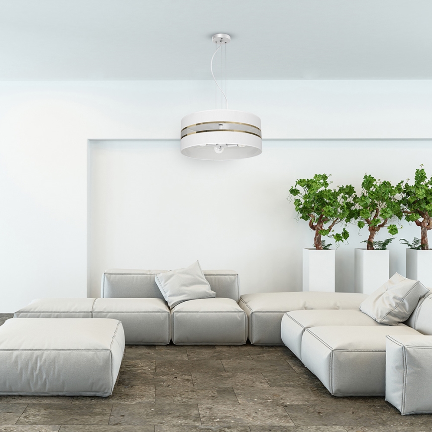 Candelabro suspenso ULTIMO 3xE27/60W/230V branco