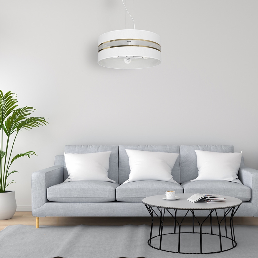 Candelabro suspenso ULTIMO 3xE27/60W/230V branco