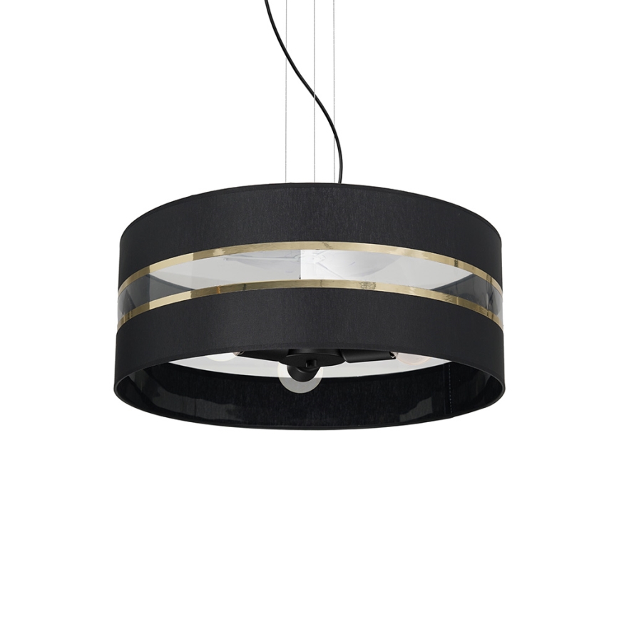 Candelabro suspenso ULTIMO 3xE27/60W/230V preto