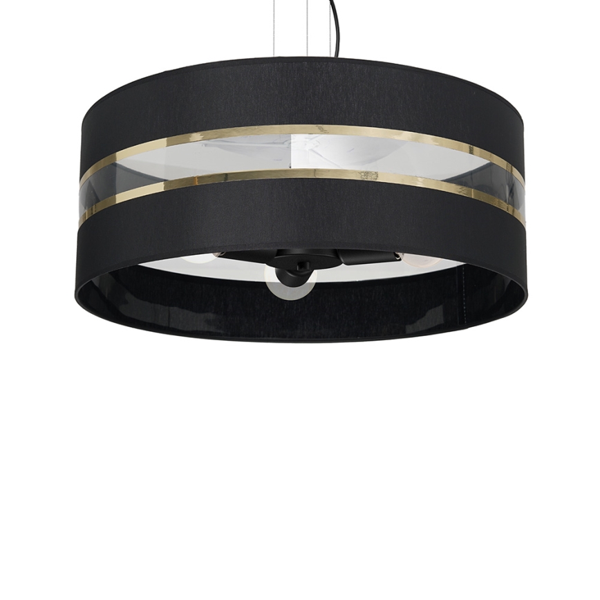 Candelabro suspenso ULTIMO 3xE27/60W/230V preto