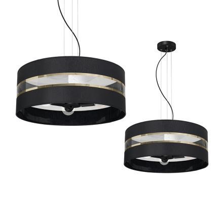 Candelabro suspenso ULTIMO 3xE27/60W/230V preto
