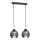 Candelabro suspenso UNO 2xE27/60W/230V preto