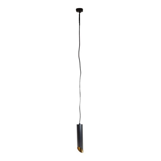 Candelabro suspenso VALDA 1xGU10/60W/230V 132 cm preto