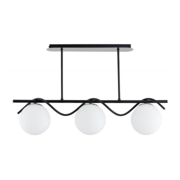 Candelabro suspenso VARNA 3xE14/40W/230V preto