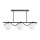 Candelabro suspenso VARNA 3xE14/40W/230V preto